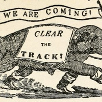 Clear The Track: Earliest Republican Elephant (1860)