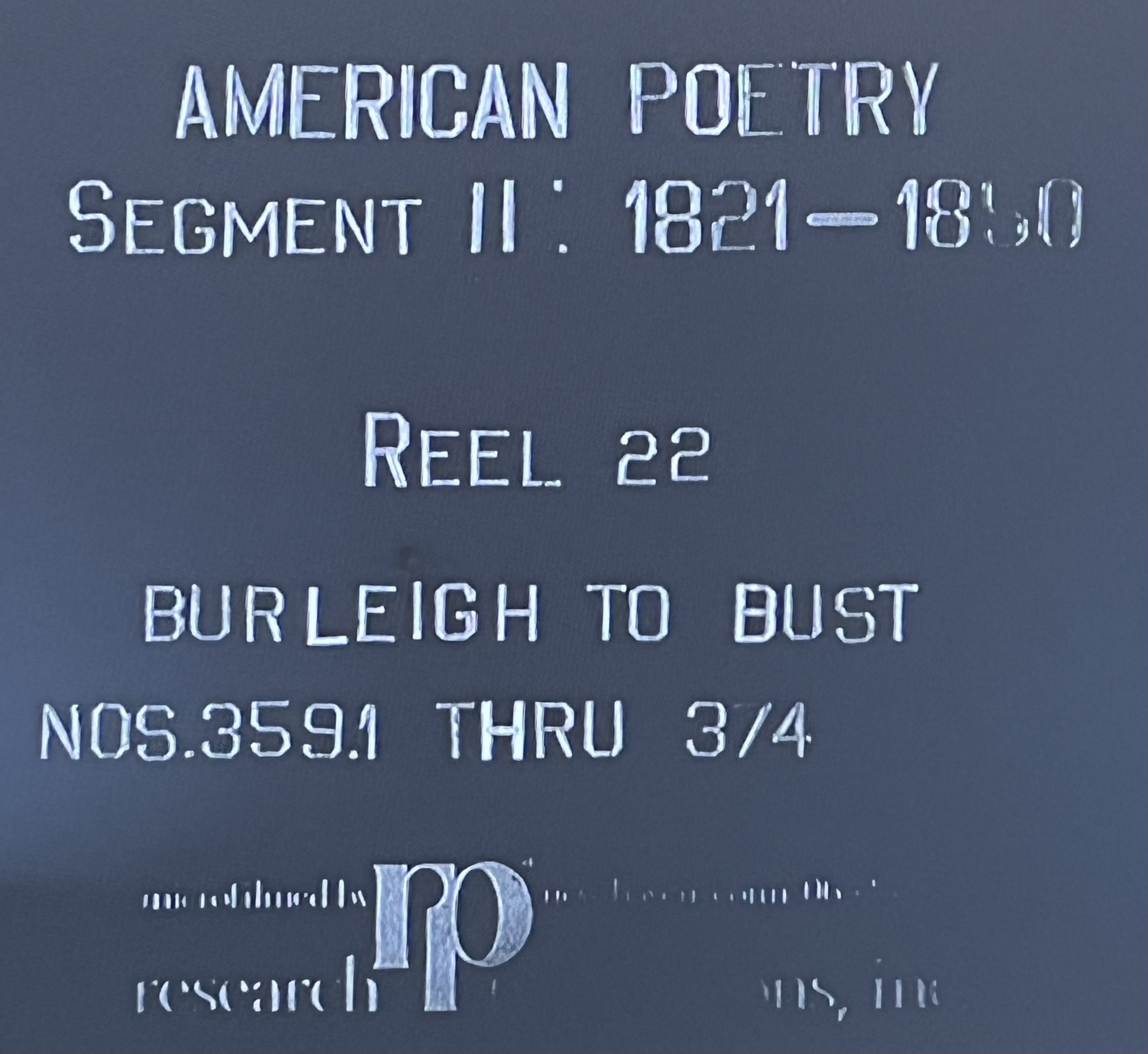 Burleigh to Bust! This Digital Humanities site will continue to burst with information discovered, transcribed, and collated about the Burleigh family.