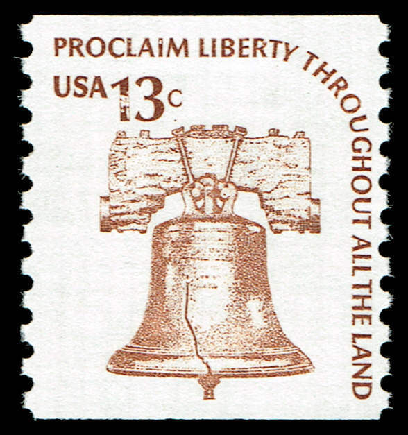 13¢ Liberty Bell stamp 1975 issue