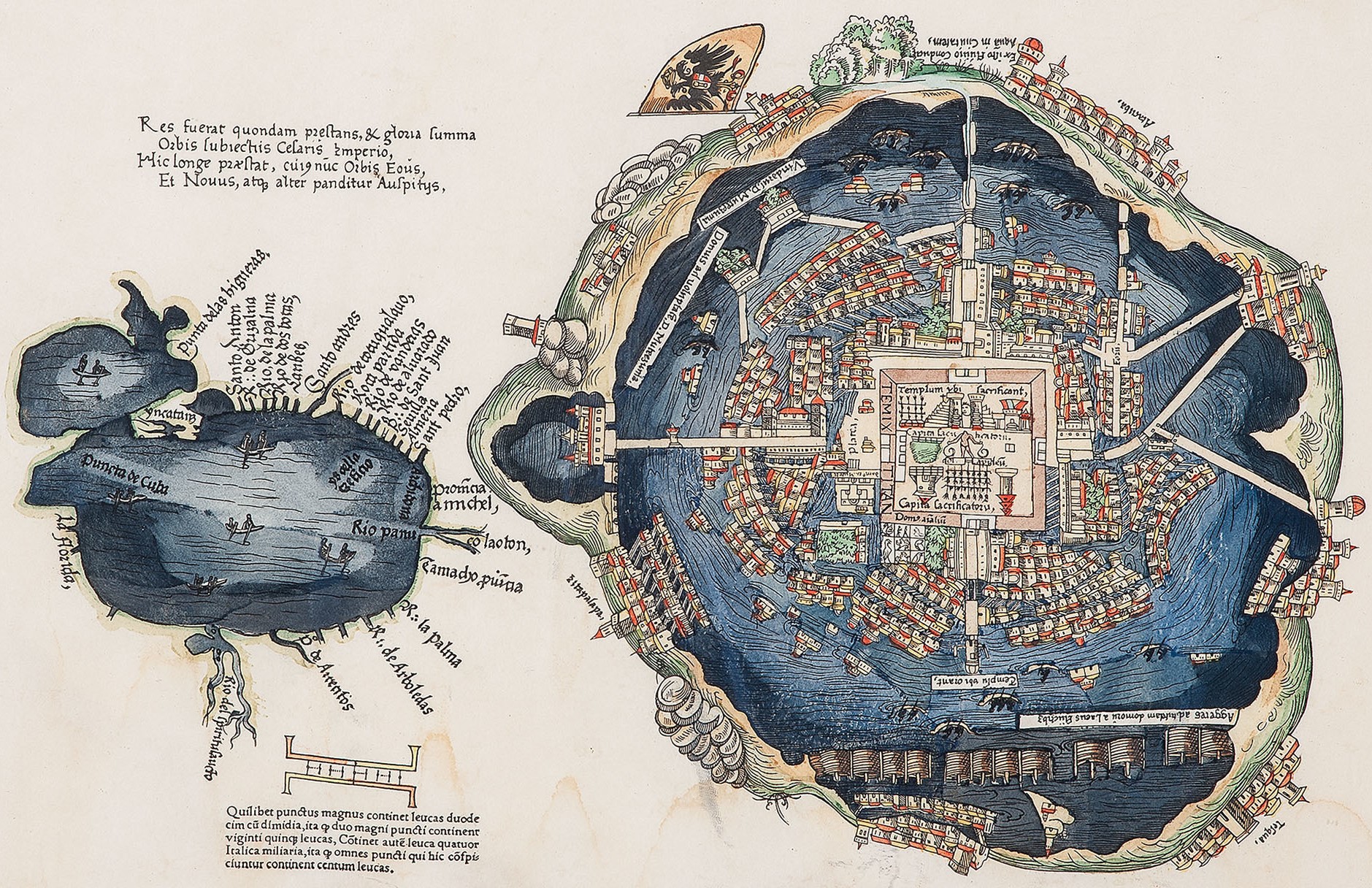 First European map of Tenochtitlan