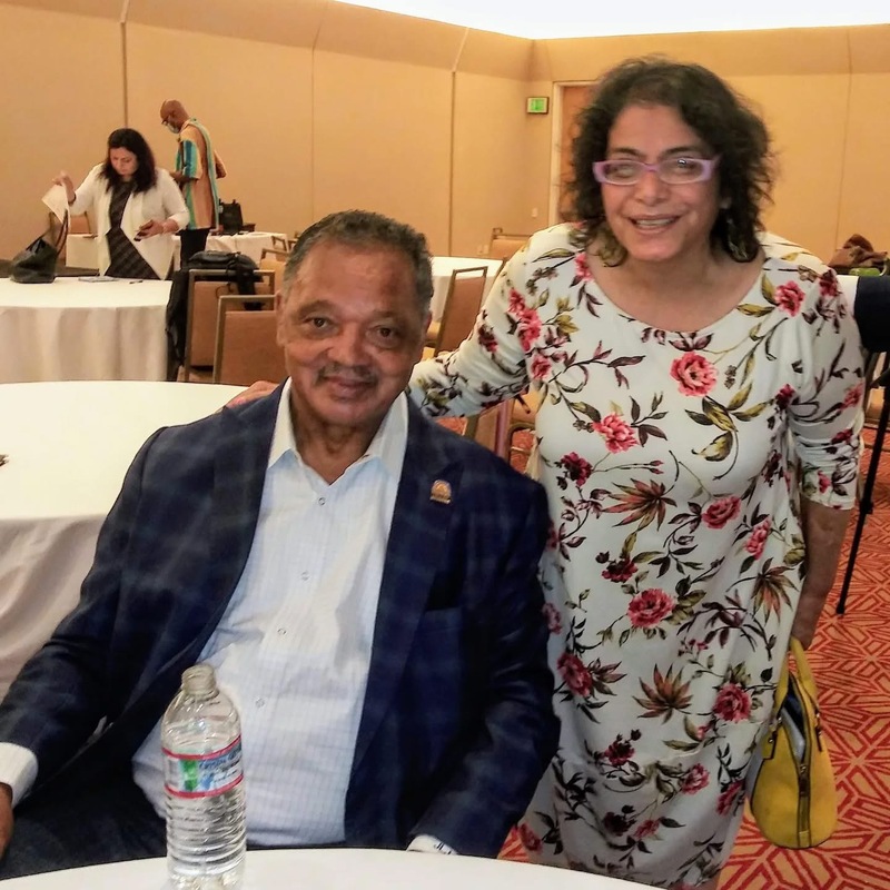 Sunita Sohrabji with Jesse Jackson