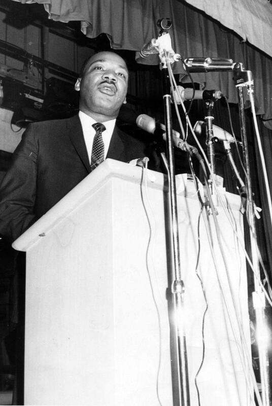 Dr. Martin Luther King Jr. at Glenville High School, Cleveland