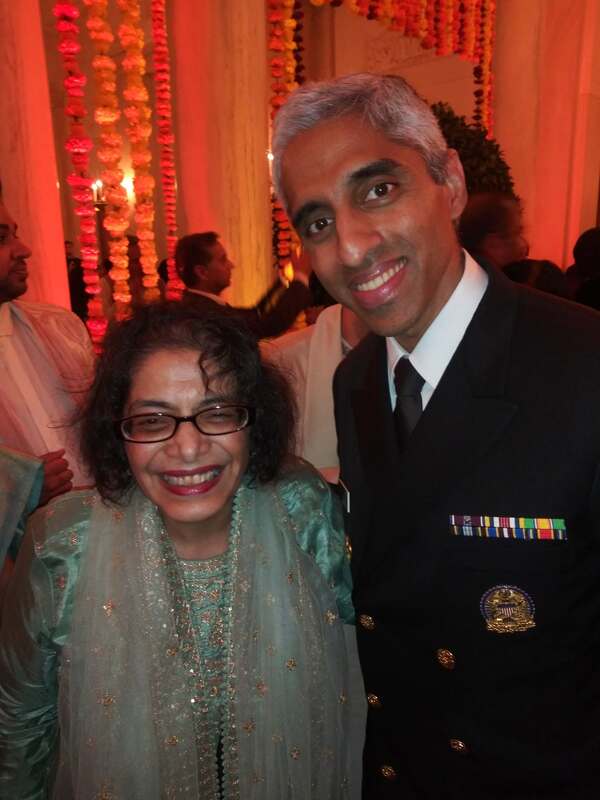 Sunita Sohrabji with Vivek Murthy