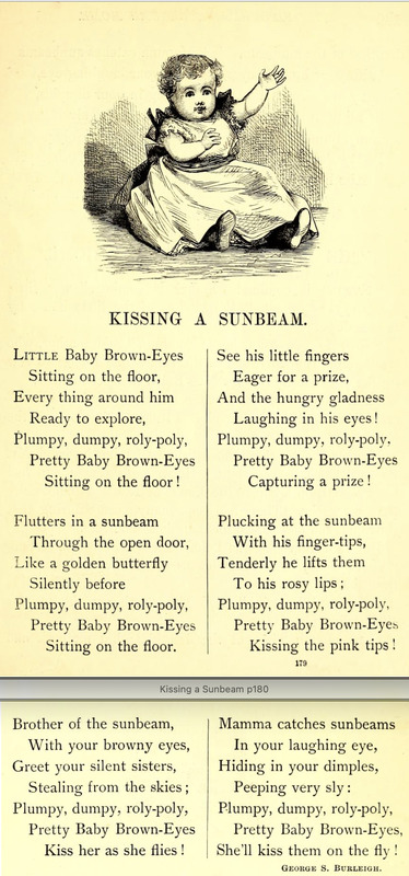 Kissing a Sunbeam, illustration of Baby Brown-Eyes