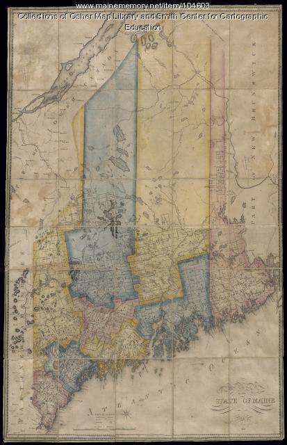 Maine upon Statehood, 1820, Moses Greenleaf