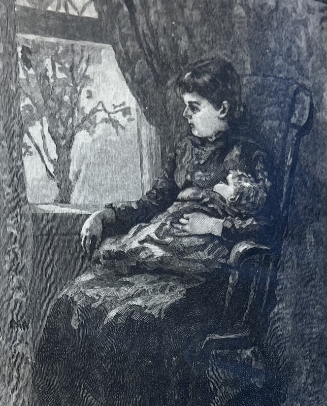 Young Mother and Babe illustration