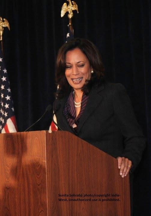 Kamala Harris Declaring Victory for Attorney General
