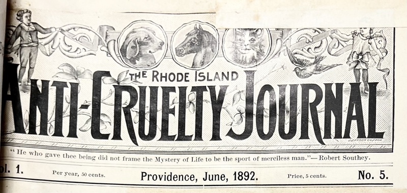 The Rhode Island Anti-Cruelty Journal