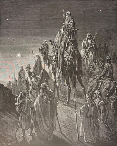 Gustave Doré - The Three Wise Men Guided By A Mysterious Star