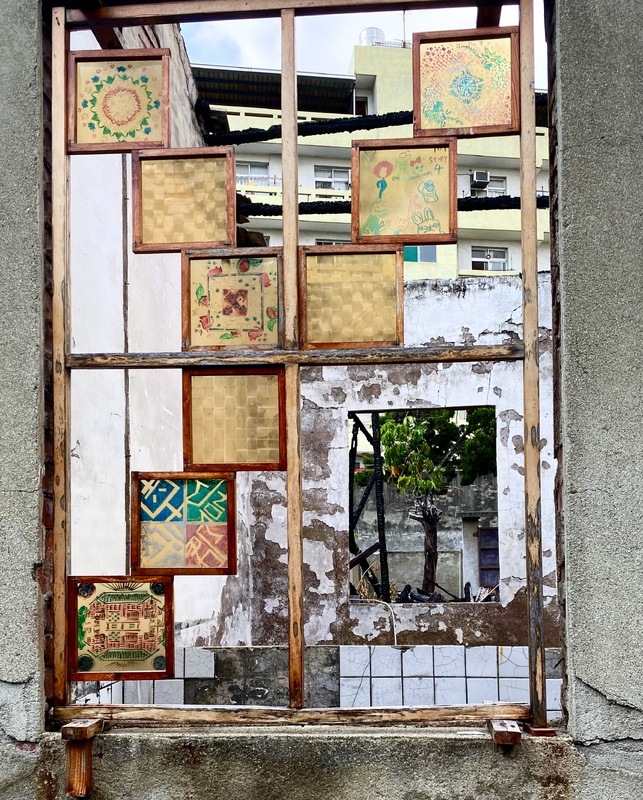 Student Artwork Embedded in Historical Ruins