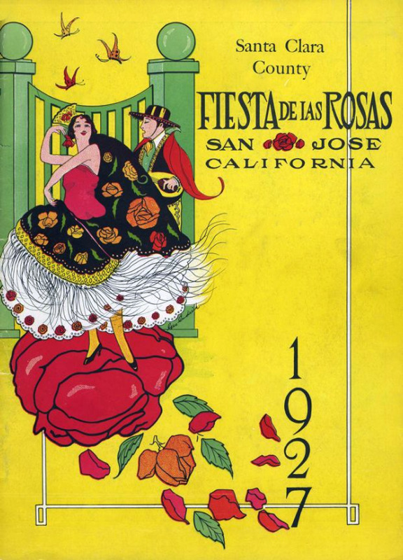 1927 Souvenir of the Santa Clara County Second Annual Fiesta de las Rosas