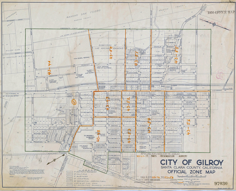 Enumeration District Maps for Santa Clara County, California