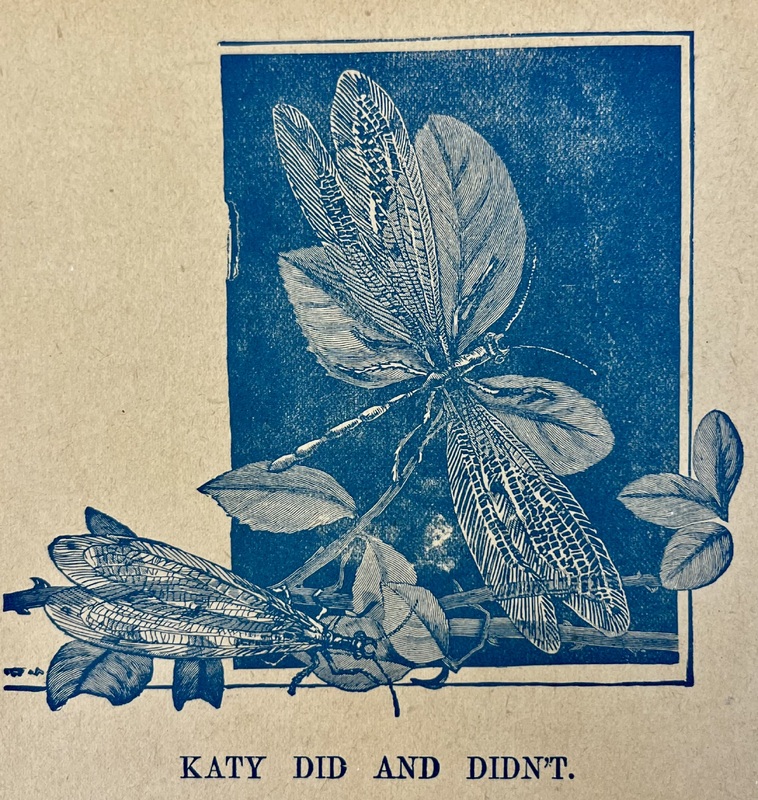 Katy Did and Didn't - uncredited illustration in Little Tots' Delight