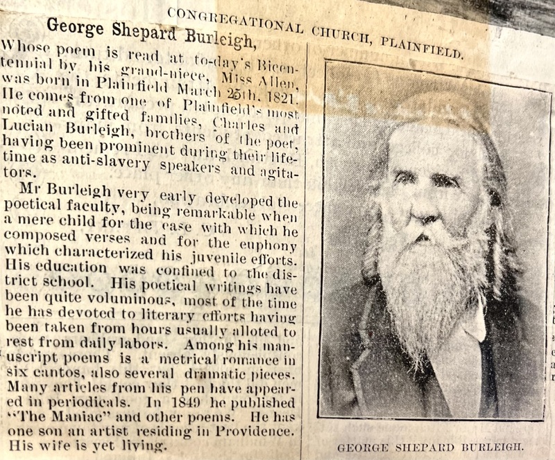 Photo and Biography of George Shepard Burleigh