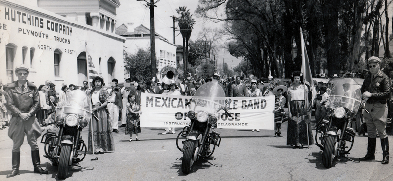 Mexican Juvenile Band of San José on North First Street in Downtown San José