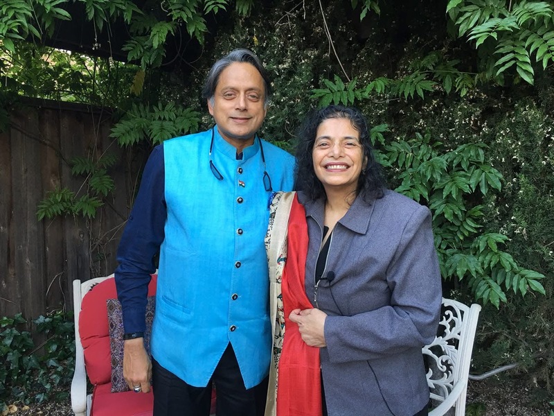 Sunita Sohrabji Interviewing Shashi Tharoor