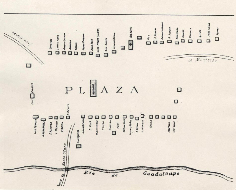 Plaza Map, Pueblo de San José, 1797