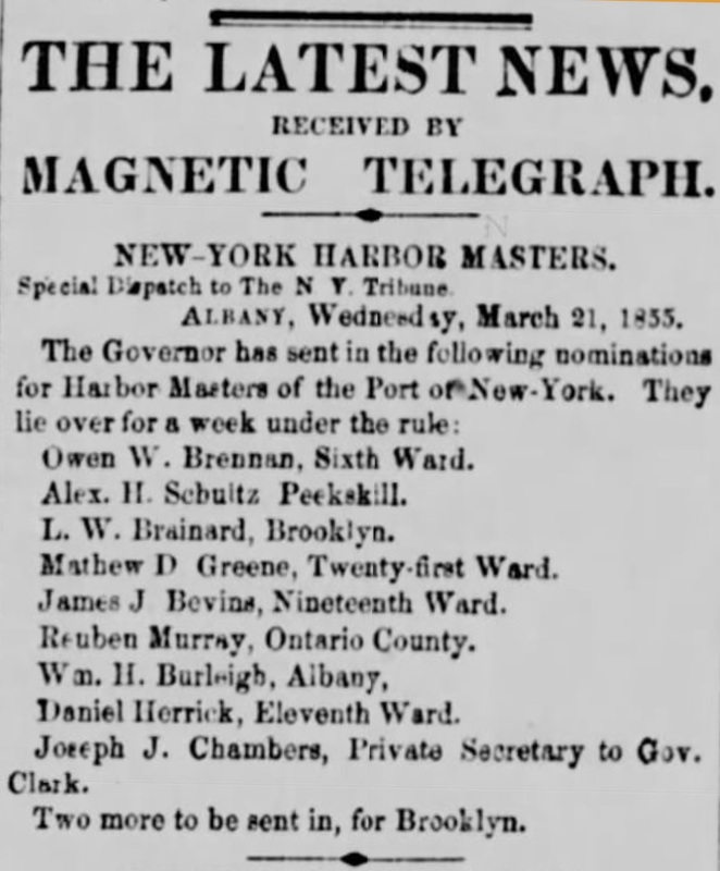Harbormaster Appointment for William H. Burleigh