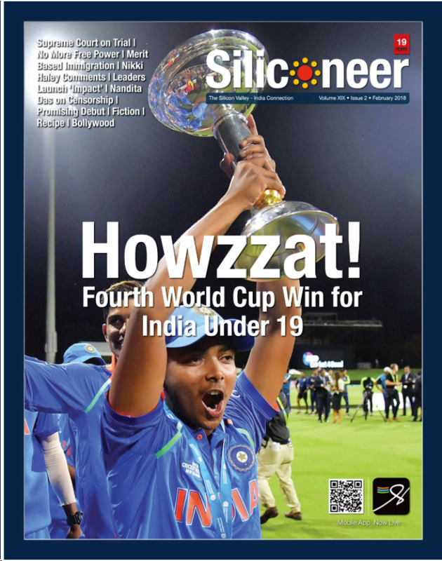 Siliconeer Magazine – “Howzzat! Fourth World Cup Win for India Under 19” (February 2018)