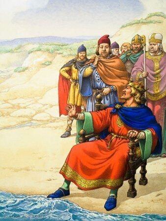 Canute orders the Tide to Obey