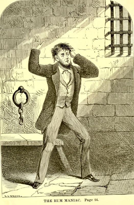 The Rum Maniac, from The Rum Fiend, R.S. Bross, engraver