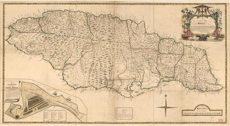 Jamaica map, 1755