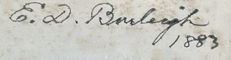 Signature of Edward Davis Burleigh in his father's copy of The History of Pennsylvania Hall