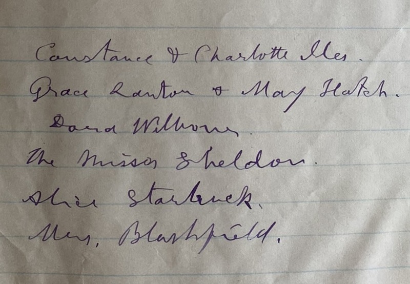 List of the Sea-Nymphs