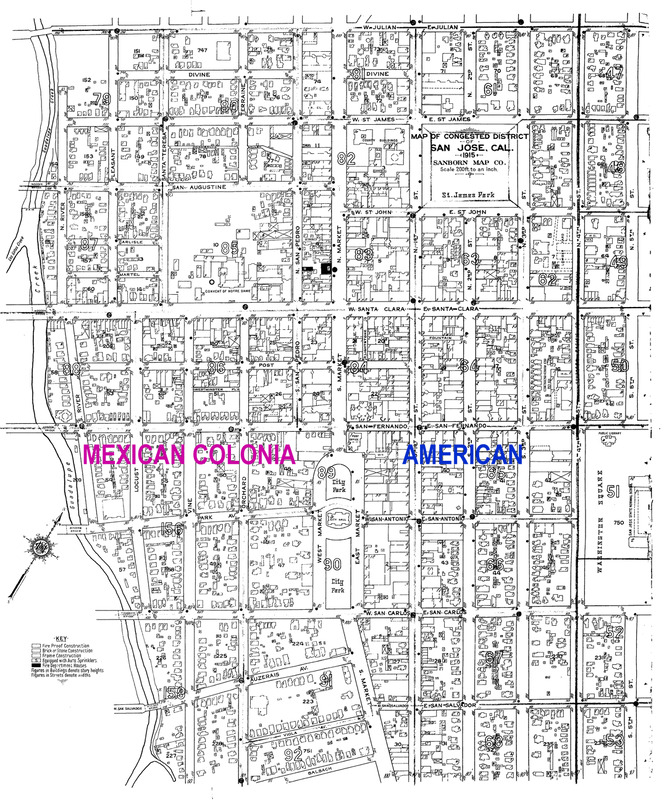 San José Sanborn Map 1915 annotated