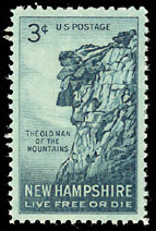 Old Man of the Mountain U.S. Stamp 1950s