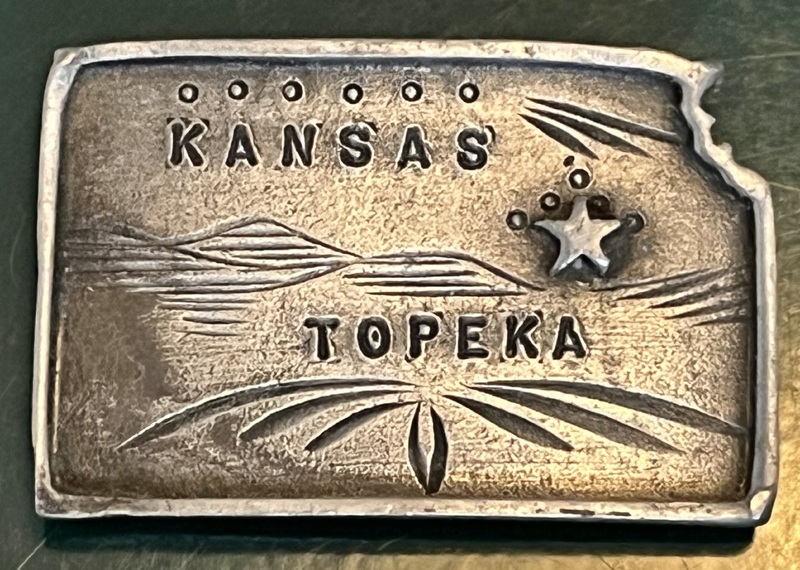 Kansas map stylized