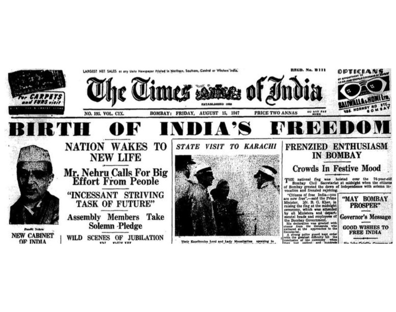 India is independent, 1947