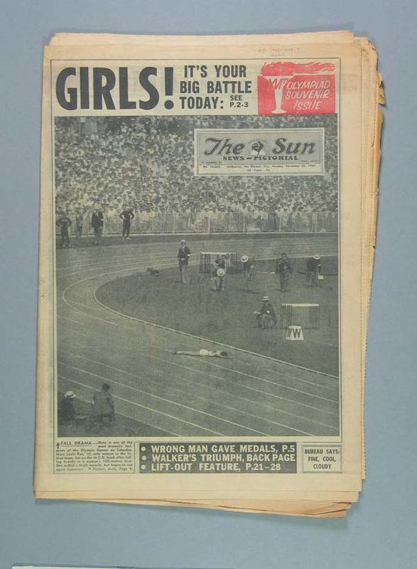 Maryleela Rao's fall at the Melbourne Olympics, 1956
