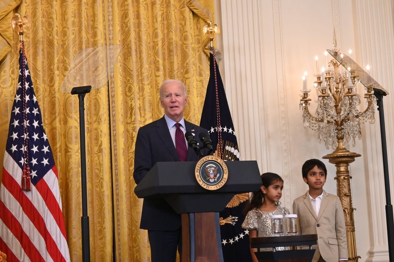 President Joe Biden at the White House Diwali Party