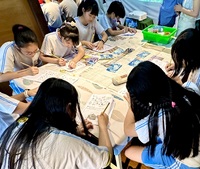 Students Working on Solar Prints
