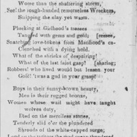 The Wreckers, from Indiana newspaper of 1854