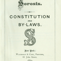 Sorosis Club Rules 1869