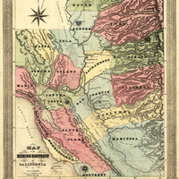 Map of the Mining District of California.