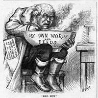 Thomas Nast cartoon against Horace Greeley in 1872