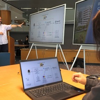 Nick Szydlowski teaching in King Library's Digital Humanities Center