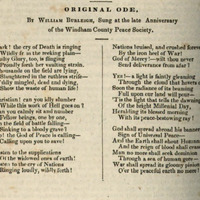 The Calumet publication, under title "Original Ode"