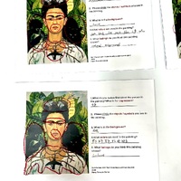 Worksheet for Bilingual Self-Portrait Lesson