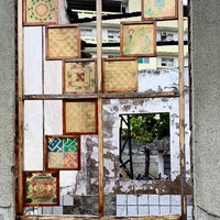 Student Artwork Embedded in Historical Ruins