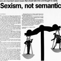 “HIStory” → “There are important sezist issues that should take time and thought to clarify. This is not one of those issues.”
“The language used is a non-issue and only discredits what is important. To focus on a non-issue weakens the credibility for the arguments that matter. It weakens the movement for all women.”