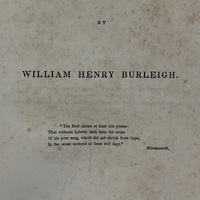 Poems by William Henry Burleigh, 1841 edition, Title Page