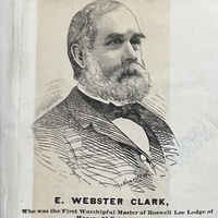 E. Webster Clark, first master of the Roswell Lee Lodge