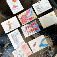 Student Work from the Bilingual Gratitude Art Lesson 