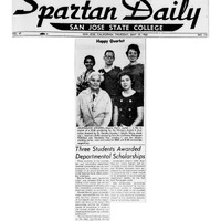Maryleela Rao wins a scholarship, 1960