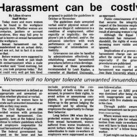 Provides information on the Civil Rights Act of 1994 that provided women with protection from sexual harassment.
SJSU professor being dismissed after being changed with inappropriate and immoral conduct with five students enrolled in his class.