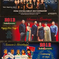 India Currents Holiday Team Cards Collection (Various Years)